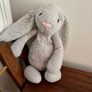 Jellycat Bashful Grey Bunny Plush Toy Snuggle Rabbit Classic Icon Retired Floppy